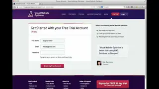 Visual Website Optimizer screenshot