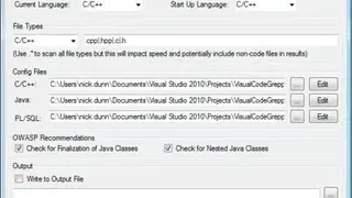 VisualCodeGrepper screenshot