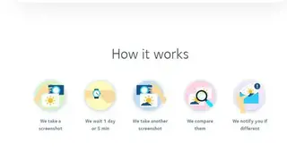 Visualping screenshot