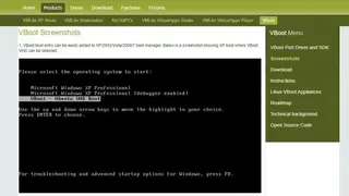 VMLite VBoot screenshot