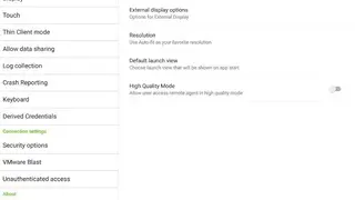 VMware Horizon Client screenshot