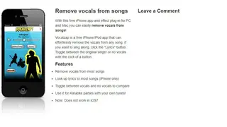 VocalZap screenshot