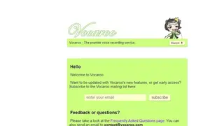 Vocaroo screenshot