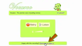 Vocaroo screenshot
