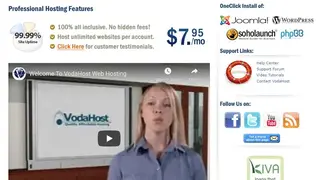 VodaHost screenshot