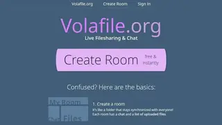 Volafile screenshot