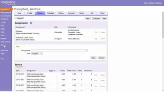 Volgistics screenshot