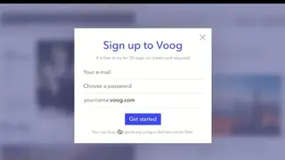 Voog screenshot