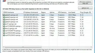 VPN Gate screenshot