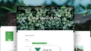 Vue Material Kit screenshot