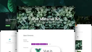 Vue Material Kit screenshot
