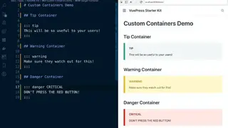 VuePress screenshot