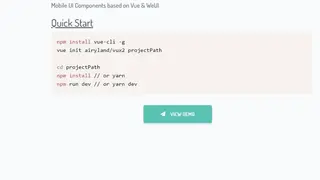Vux screenshot
