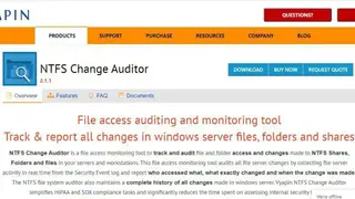 Vyapin NTFS Change Auditor screenshot