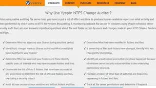Vyapin NTFS Change Auditor screenshot