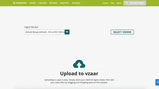 Vzaar screenshot