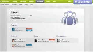 Vzaar screenshot