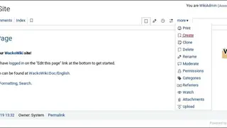WackoWiki screenshot