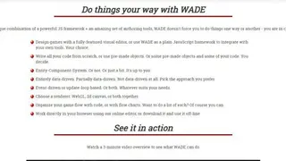 WADE screenshot