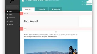 Wagtail CMS screenshot