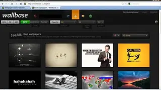 Wallbase screenshot
