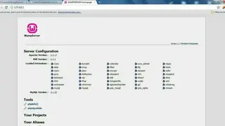 WampServer screenshot