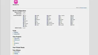 WampServer screenshot