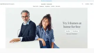 Warby Parker screenshot