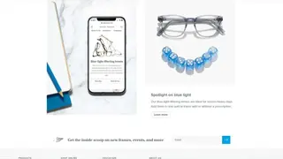Warby Parker screenshot