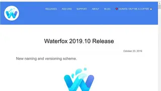 Waterfox screenshot