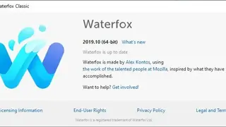 Waterfox screenshot