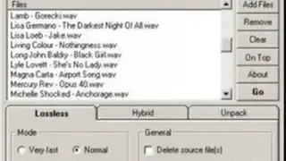 WavPack screenshot