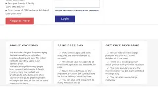 Way2SMS screenshot