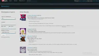 Weasyl screenshot