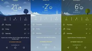 Weather screenshot
