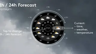 Weather Black Premium Watch Face screenshot