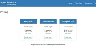 Web Content Extractor screenshot