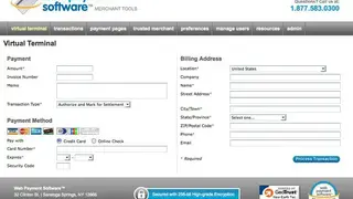 Web Payment Software screenshot