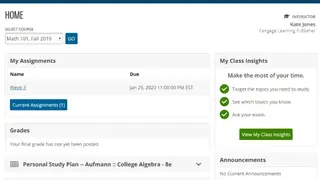WebAssign screenshot