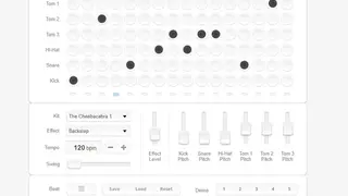 WebAudio Drum Machine screenshot