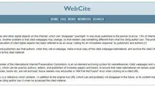 WebCite screenshot