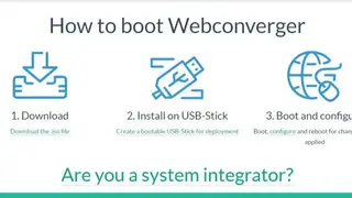 Webconverger screenshot