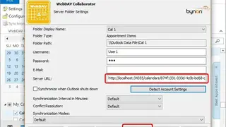 WebDAV Collaborator for Outlook screenshot