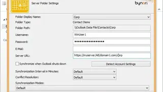 WebDAV Collaborator for Outlook screenshot