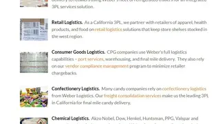 Weber Logistics screenshot