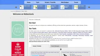 Webestools screenshot