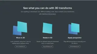 Webflow 3D Transforms screenshot