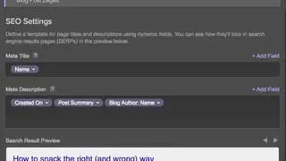 Webflow CMS screenshot