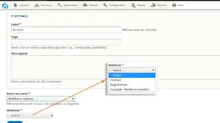 Webform screenshot