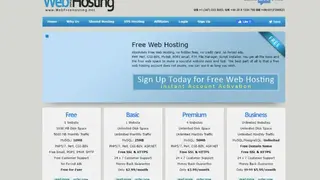 WebFreeHosting screenshot